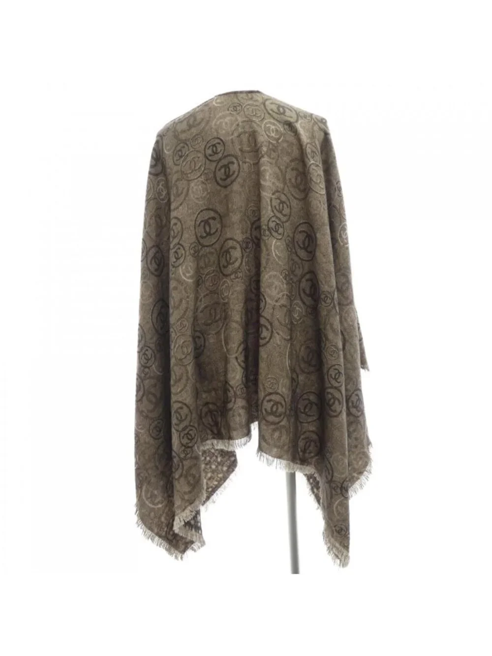 Chanel Stole Scarf Brown